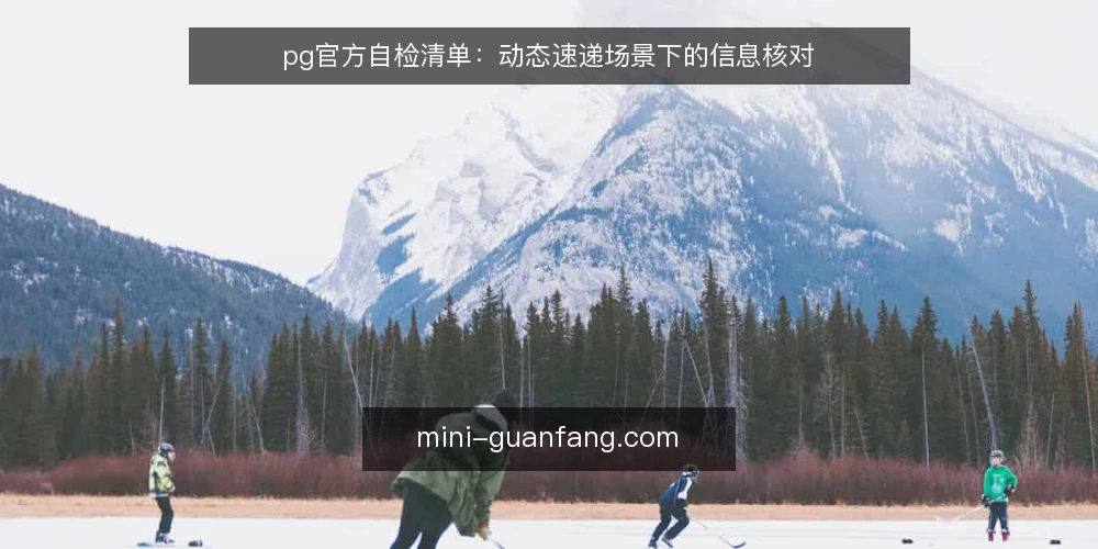 pg官方自检清单:动态速递场景下的信息核对 — 场景设定:一次日常信息核对 配图